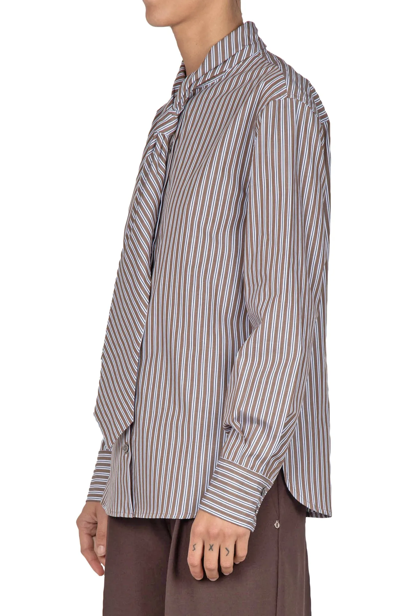 Camicia - 441532 - Marrone/Bianco
