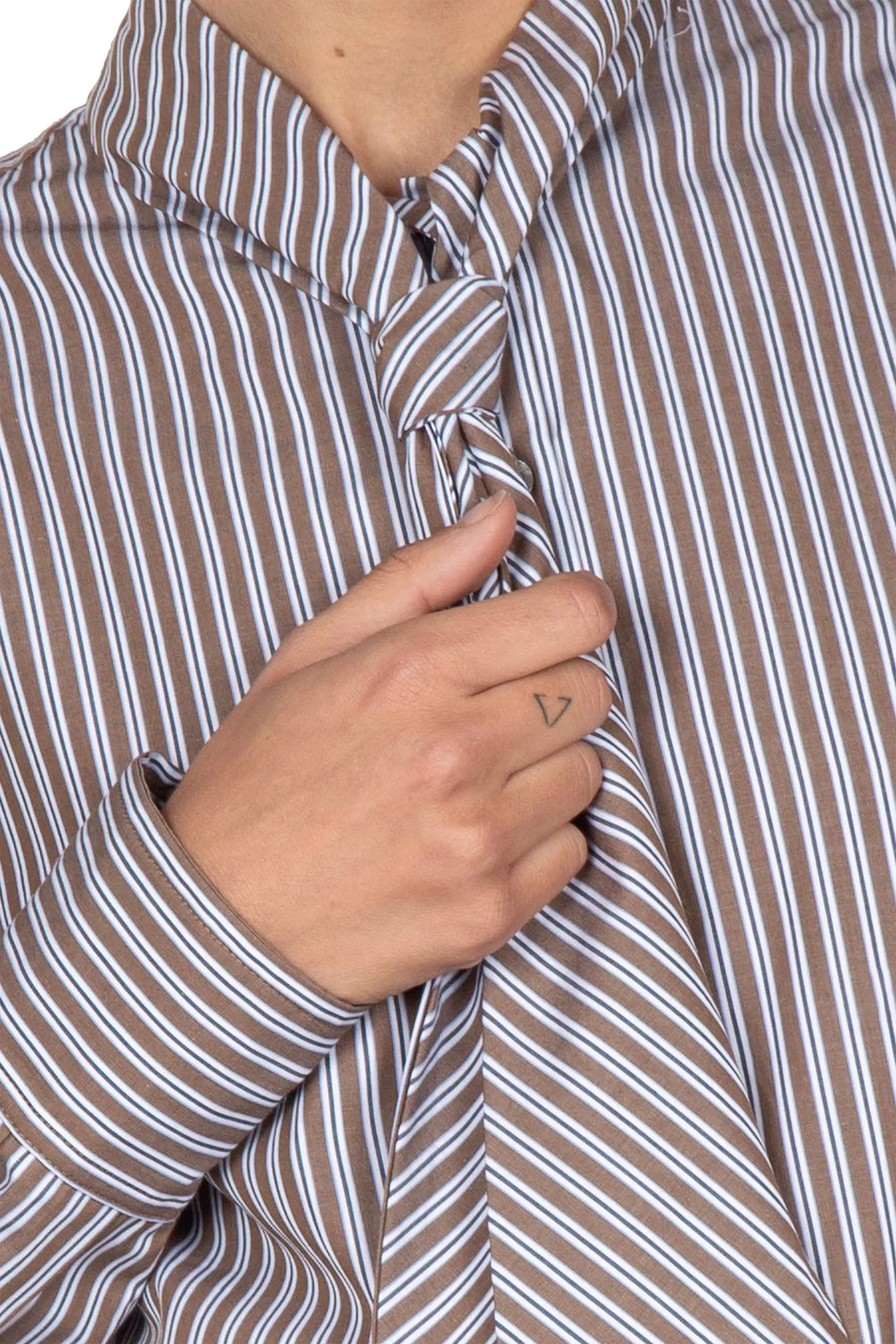 Camicia - 441532 - Marrone/Bianco