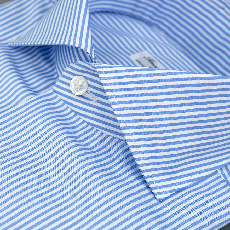 Camicia FINAMORE Milano Bacchetta Bianco Celeste