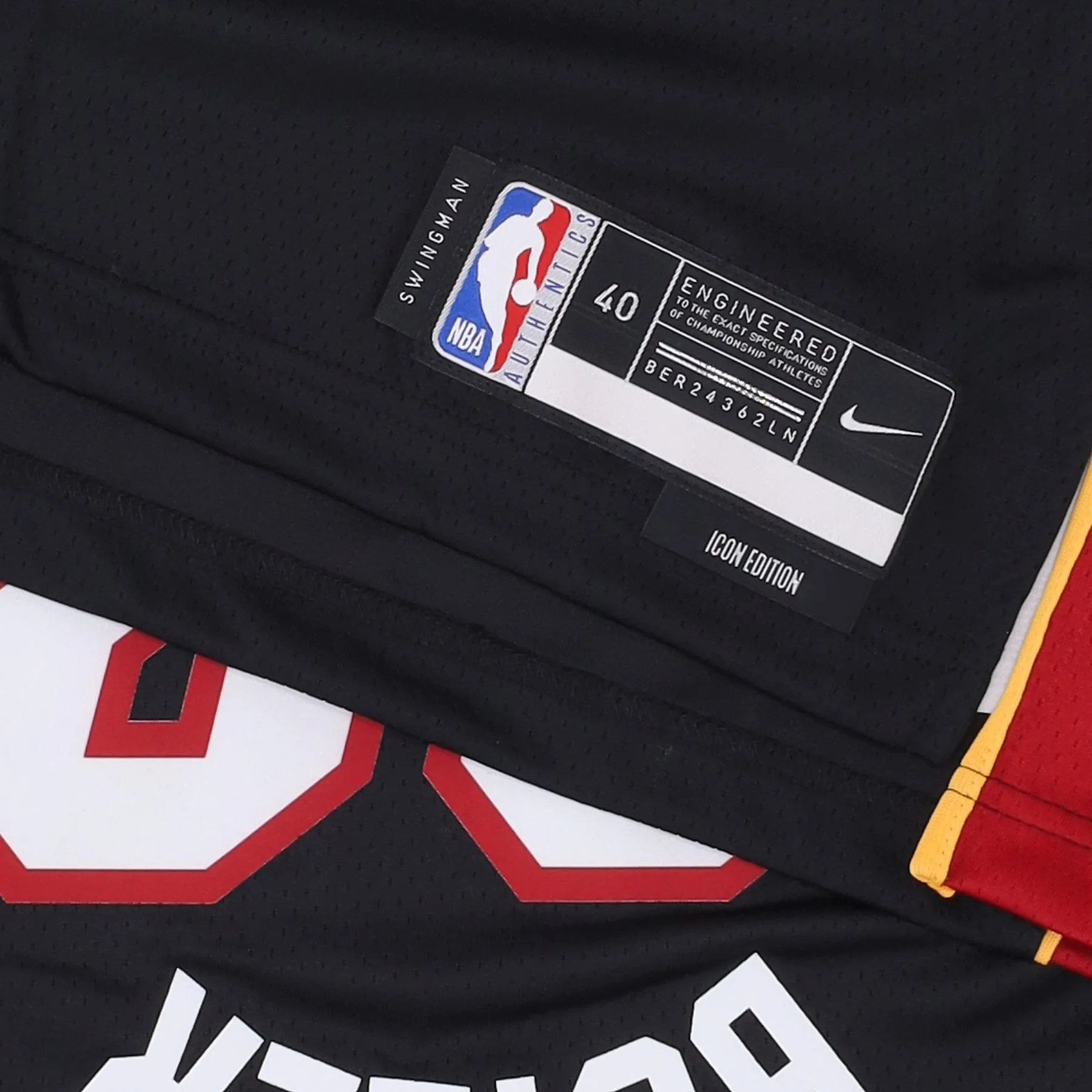 Canotta Basket Uomo Nba Icon Edition 22 Dri-fit Swingman Jersey No 22 Jimmy Butler Miahea Black