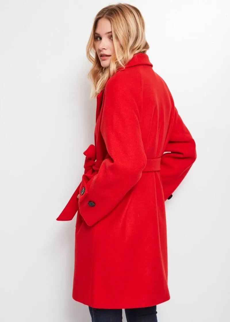 Cappotto con spilla logata