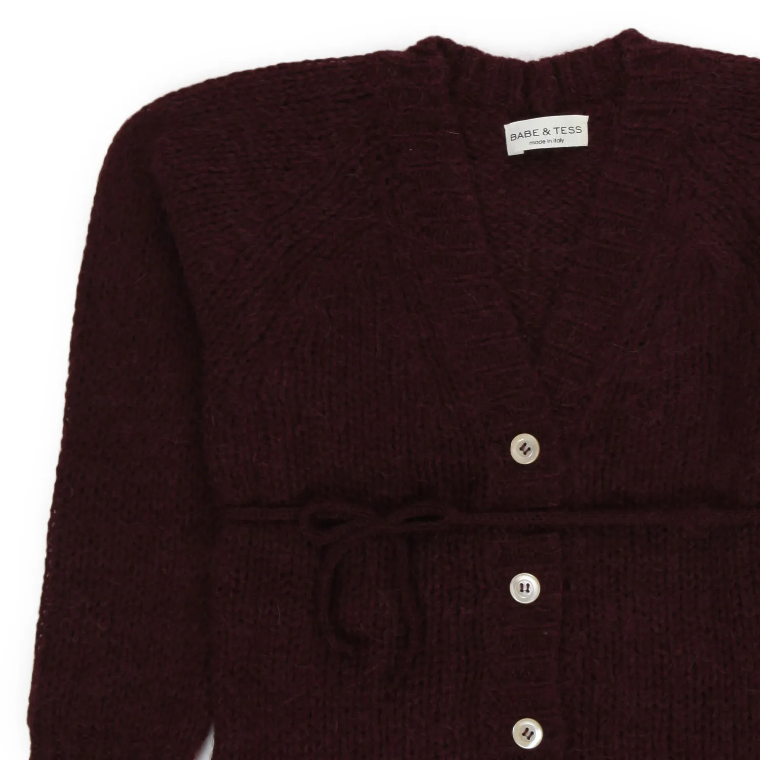 Cardigan Bordeaux Bambina