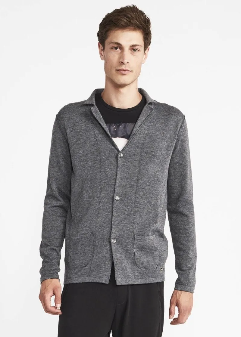 Cardigan con collo cubano