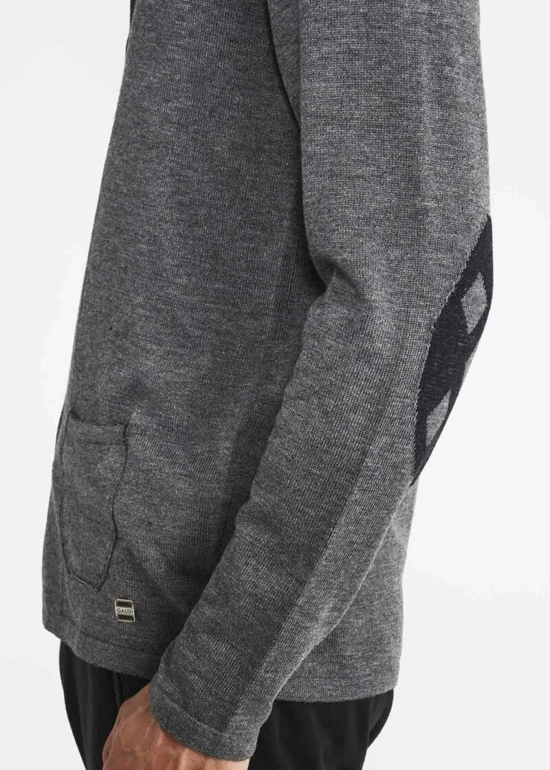 Cardigan con collo cubano