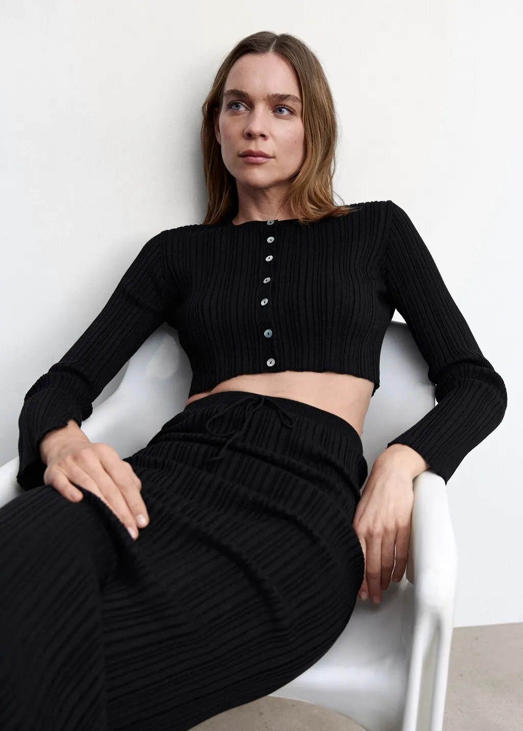 Cardigan corto maglia sottile