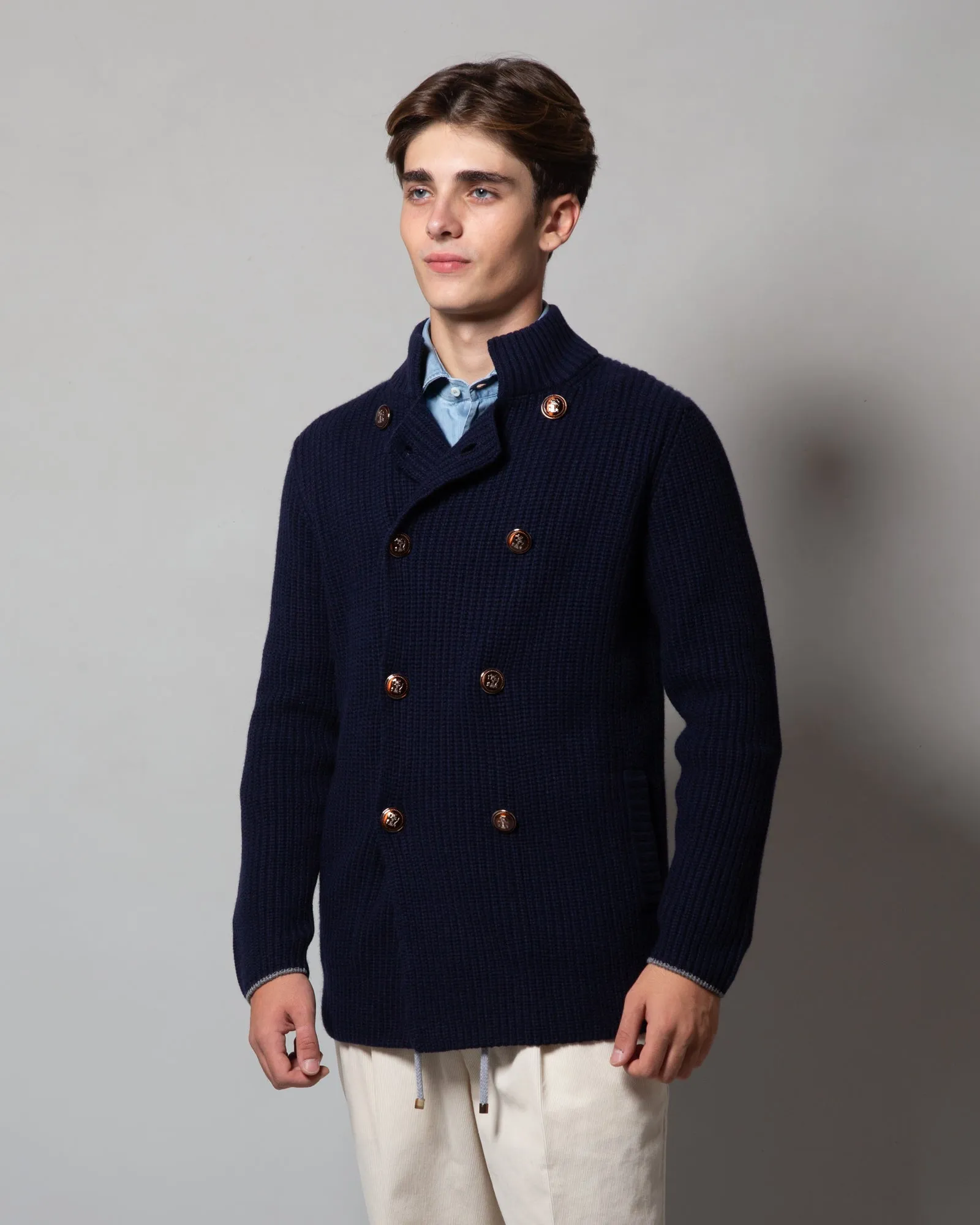 Cardigan doppio petto