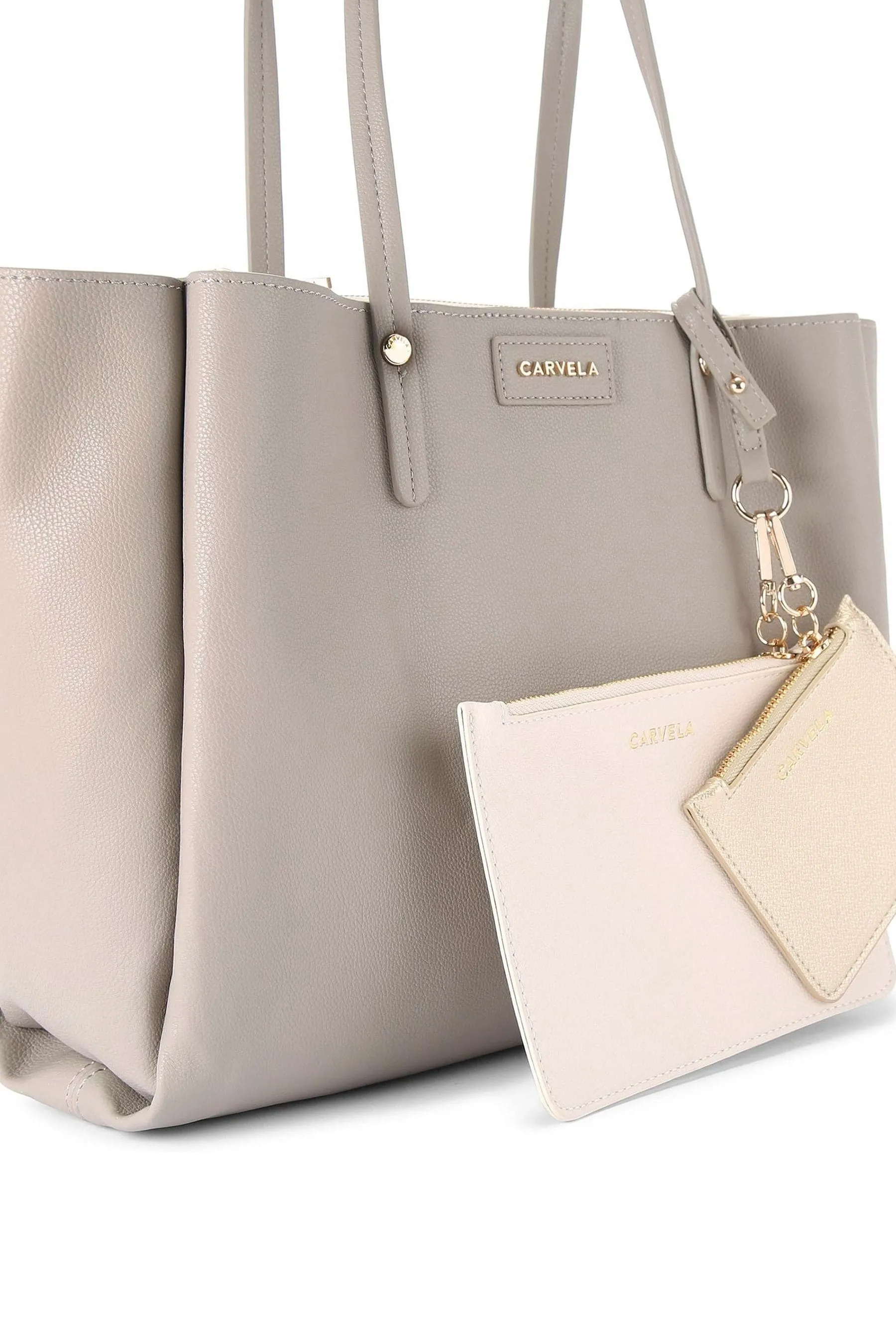 Carvela Freya - Borsa tote color carne con triplo compart - Borsa