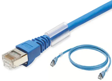 Cavo Ethernet Cat6a (S/FTP) Omron, guaina in LSZH col. Blu, L. 7.5m, Con terminazione