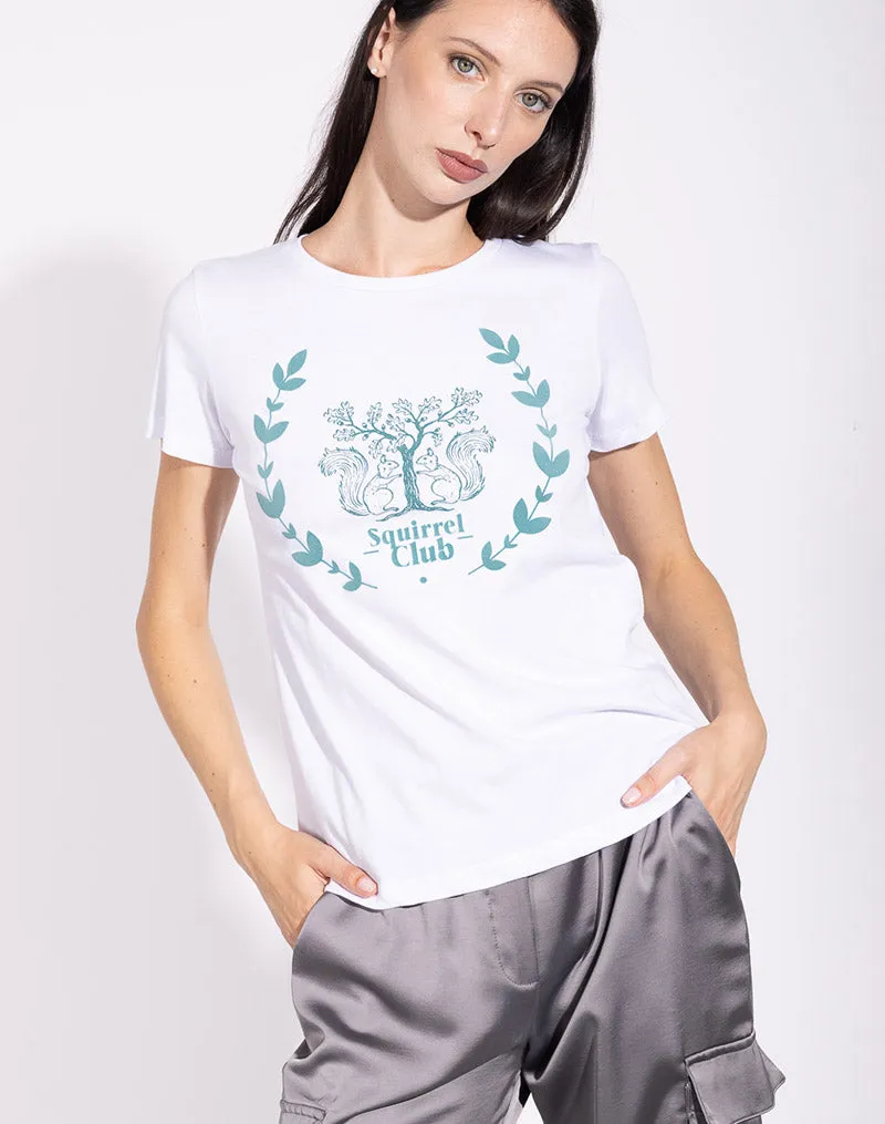 Celia - T-shirt con stampa scoiattolo