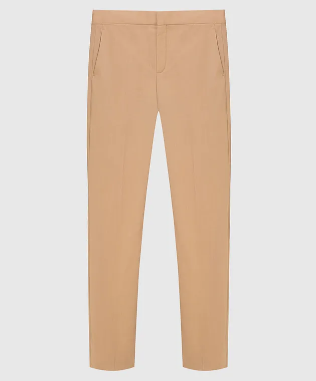 Chloe Pantaloni in lana beige 16SPA10