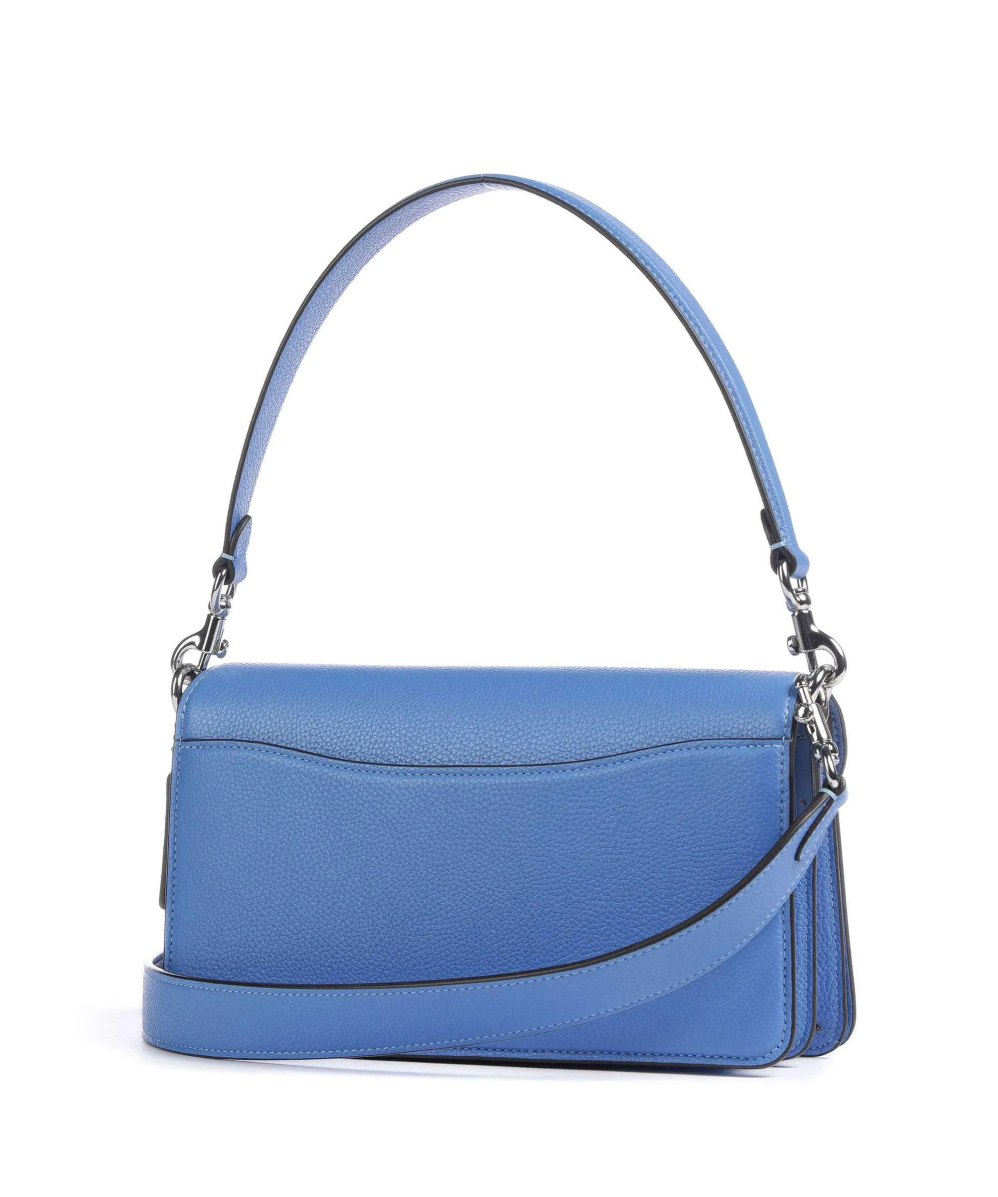  Coach Tabby 26 Borsa a spalla pelle granulata blu  