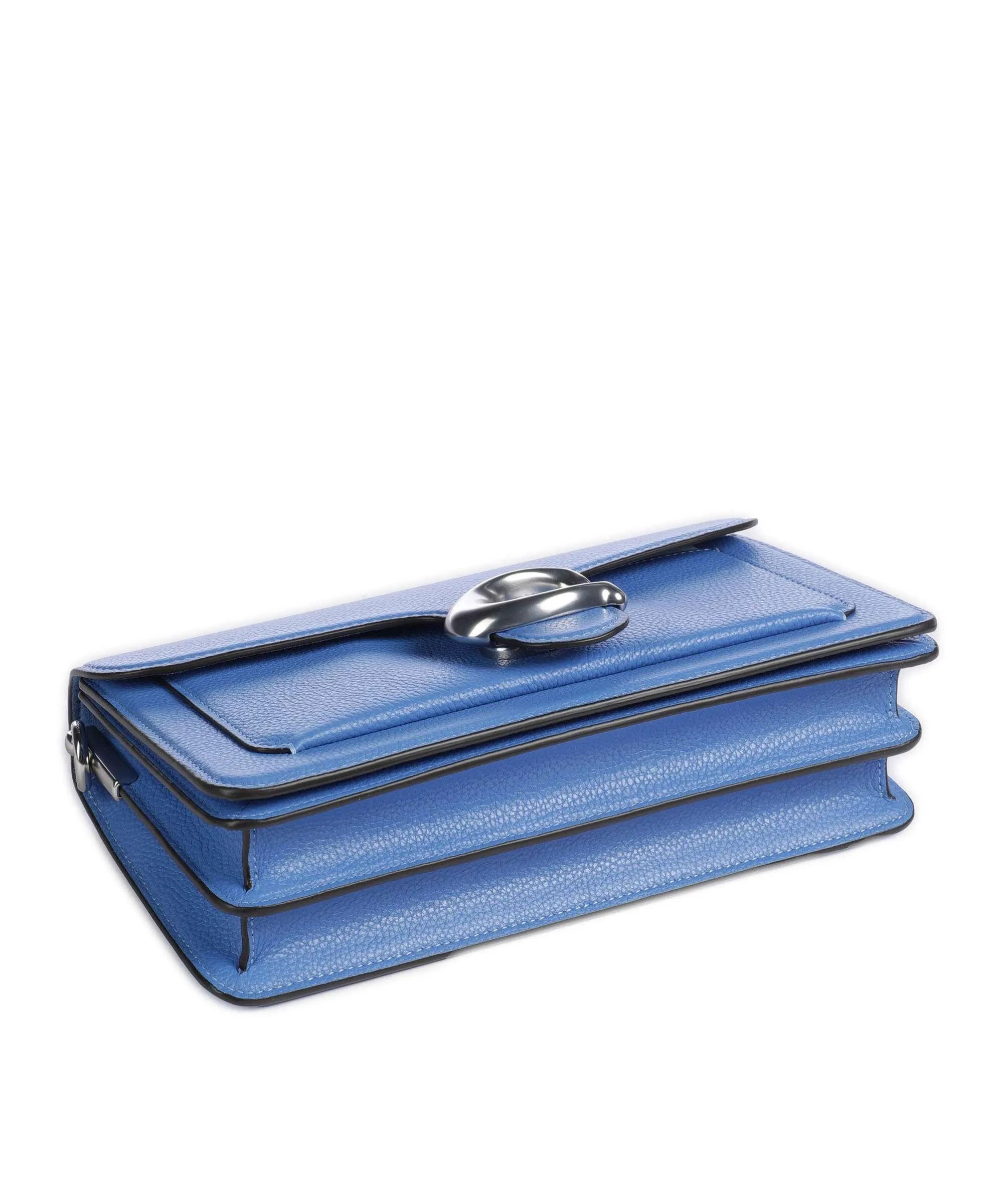  Coach Tabby 26 Borsa a spalla pelle granulata blu  