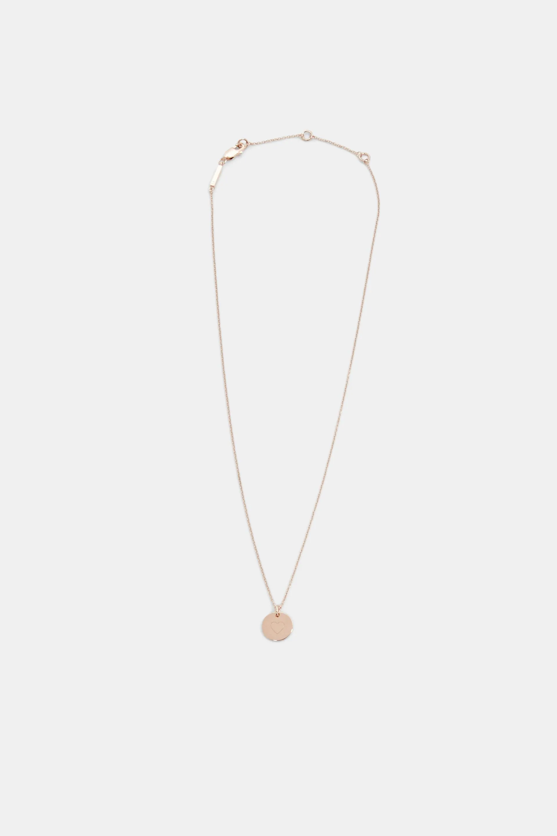 Collana in argento sterling con pendente inciso
