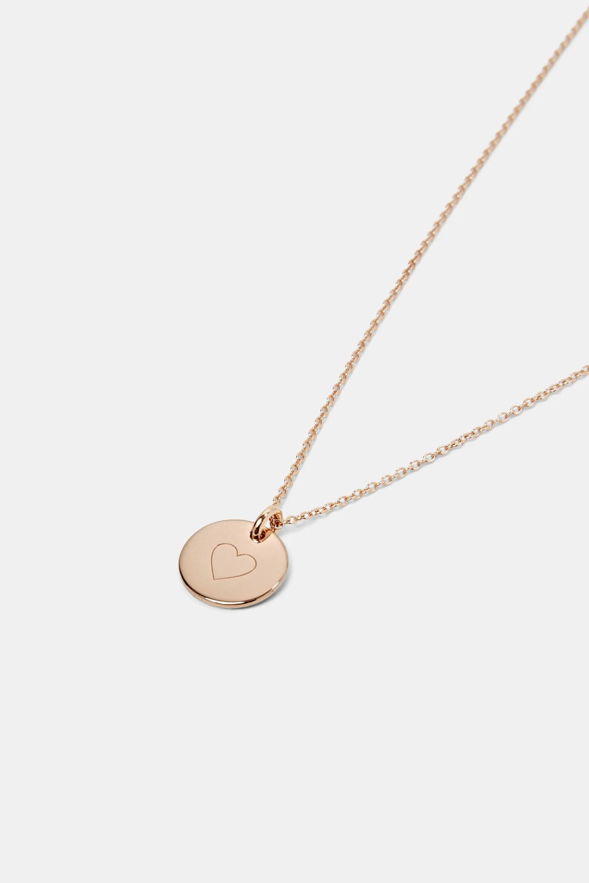 Collana in argento sterling con pendente inciso