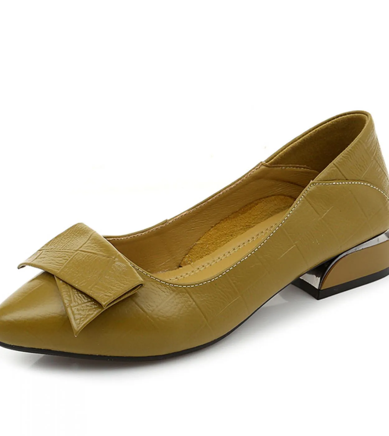 Comemore Scarpe Donna Primavera Estate 2022 Décolleté da donna con tacco basso Scarpe con tacco a punta in vera pelle morbida Ab