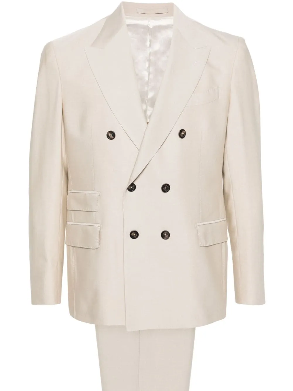 Completo doppiopetto in beige - uomo