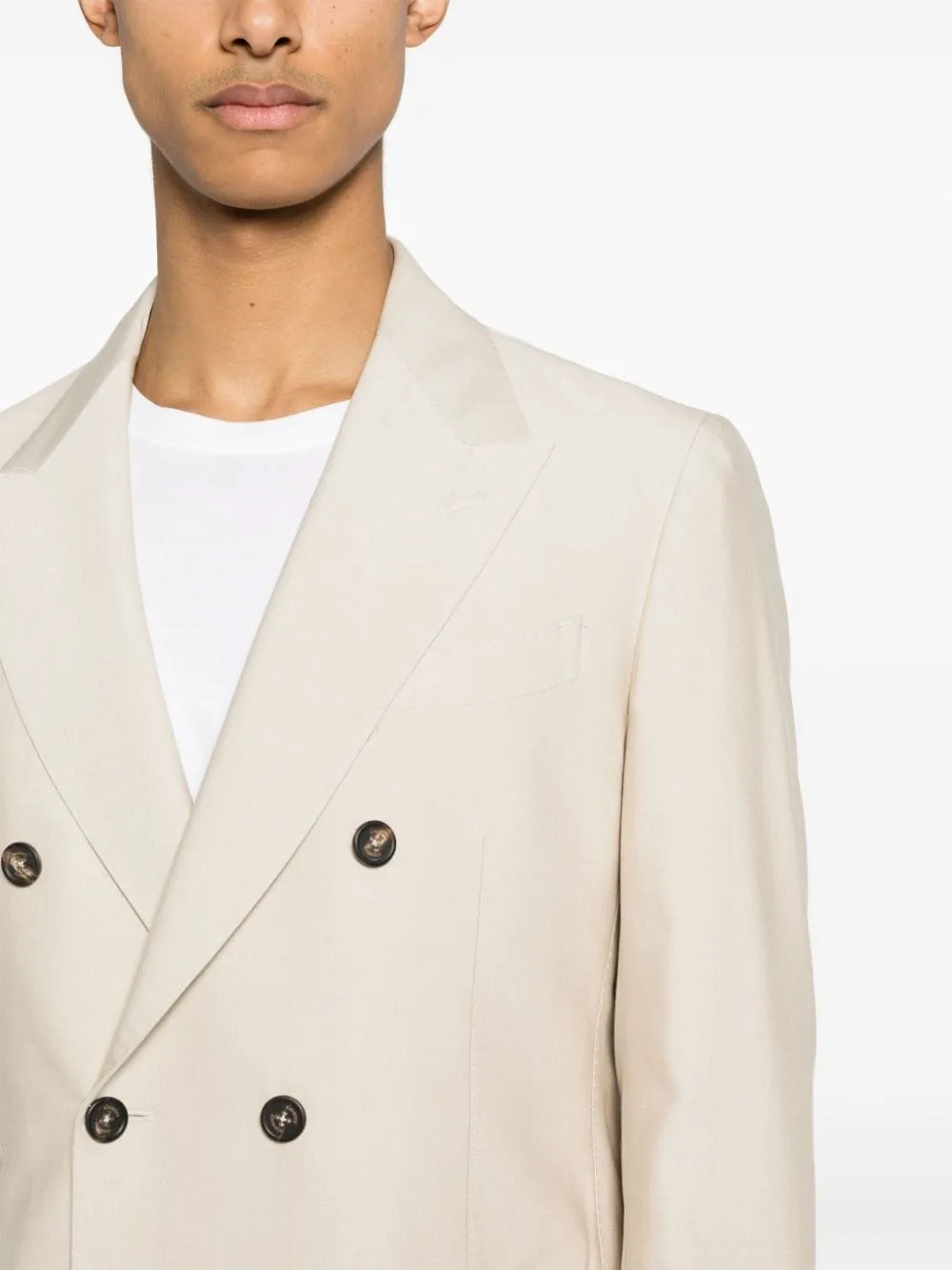 Completo doppiopetto in beige - uomo