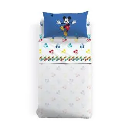 completo lenzuola singolo mickey retro disney caleffi 
