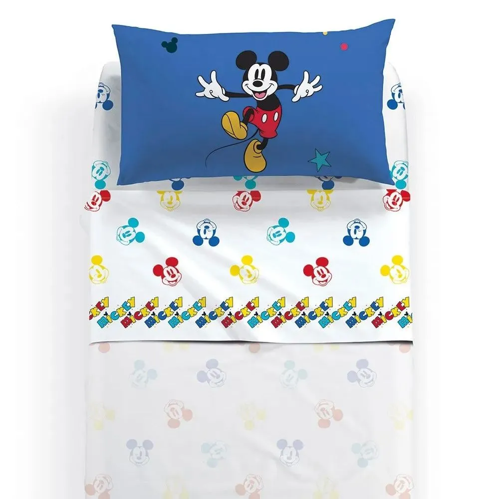 completo lenzuola singolo mickey retro disney caleffi 