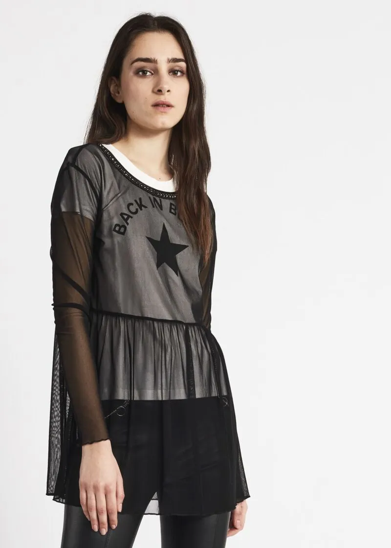Completo t-shirt e top in tulle