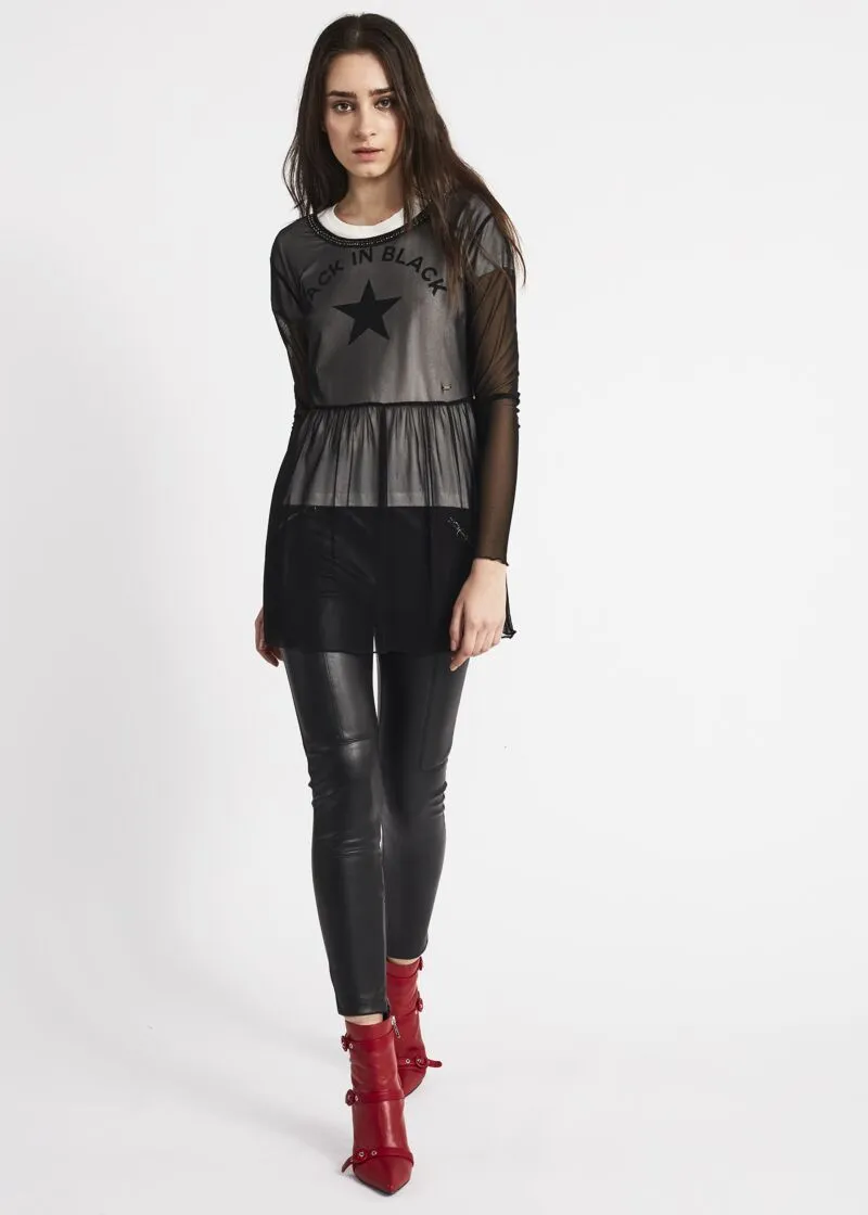 Completo t-shirt e top in tulle