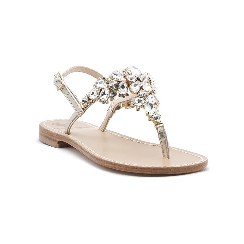 Corona - sandali gioiello oro