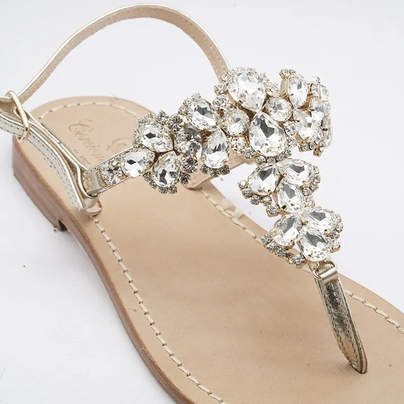 Corona - sandali gioiello oro