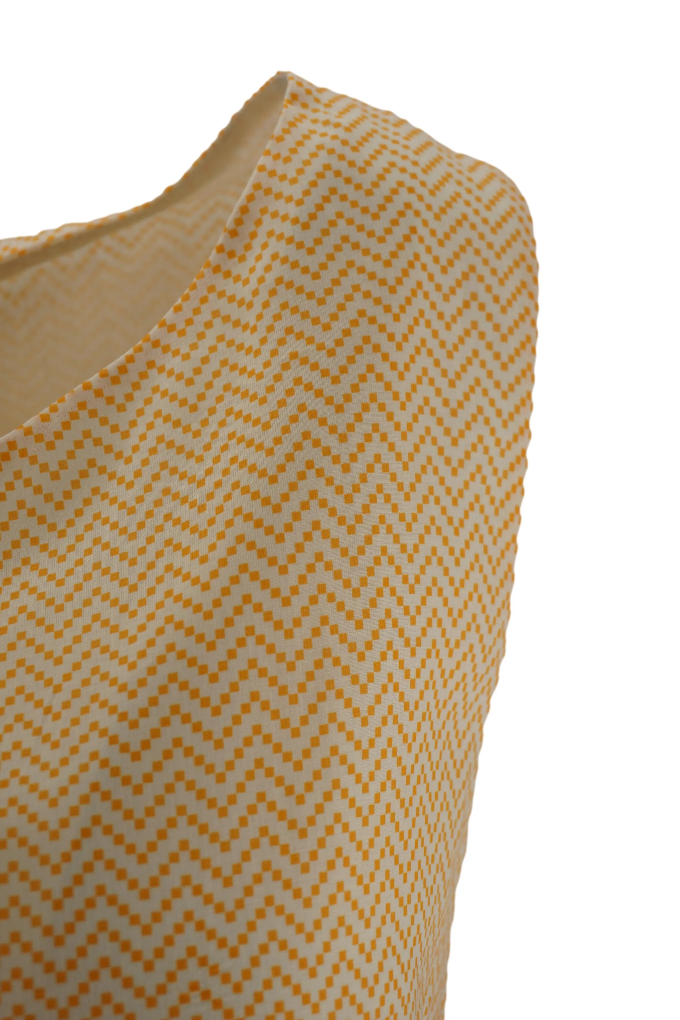 Cotton Top with Pattern / Yellow