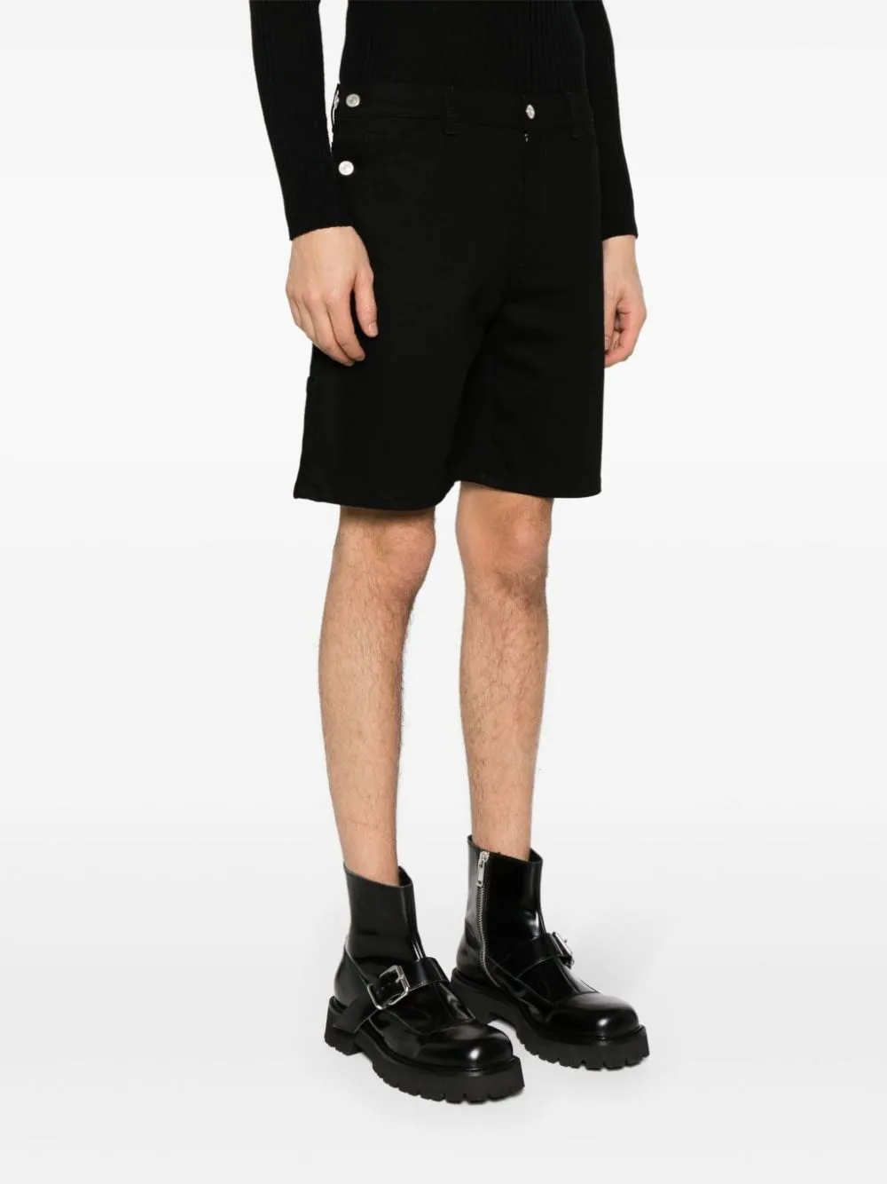   Courreges  Pantaloncino in denim nero  