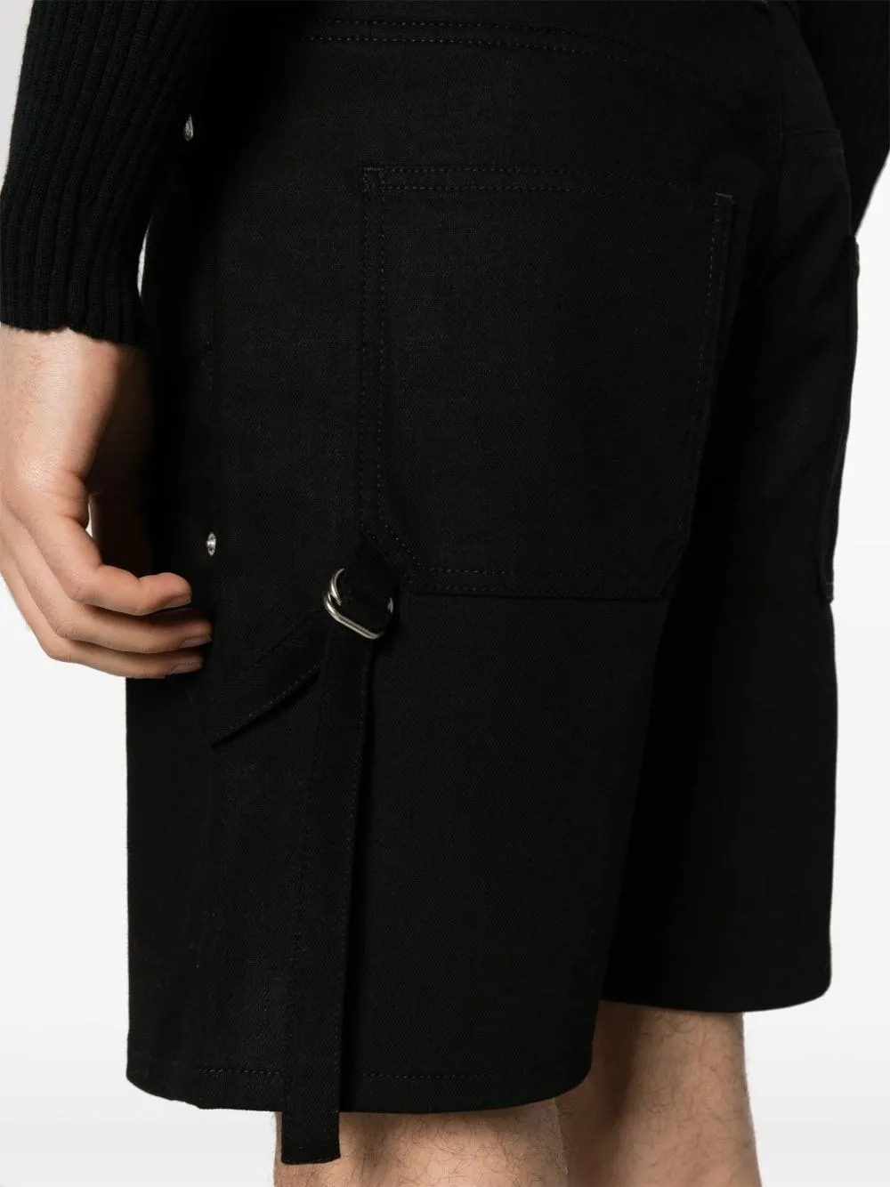   Courreges  Pantaloncino in denim nero  