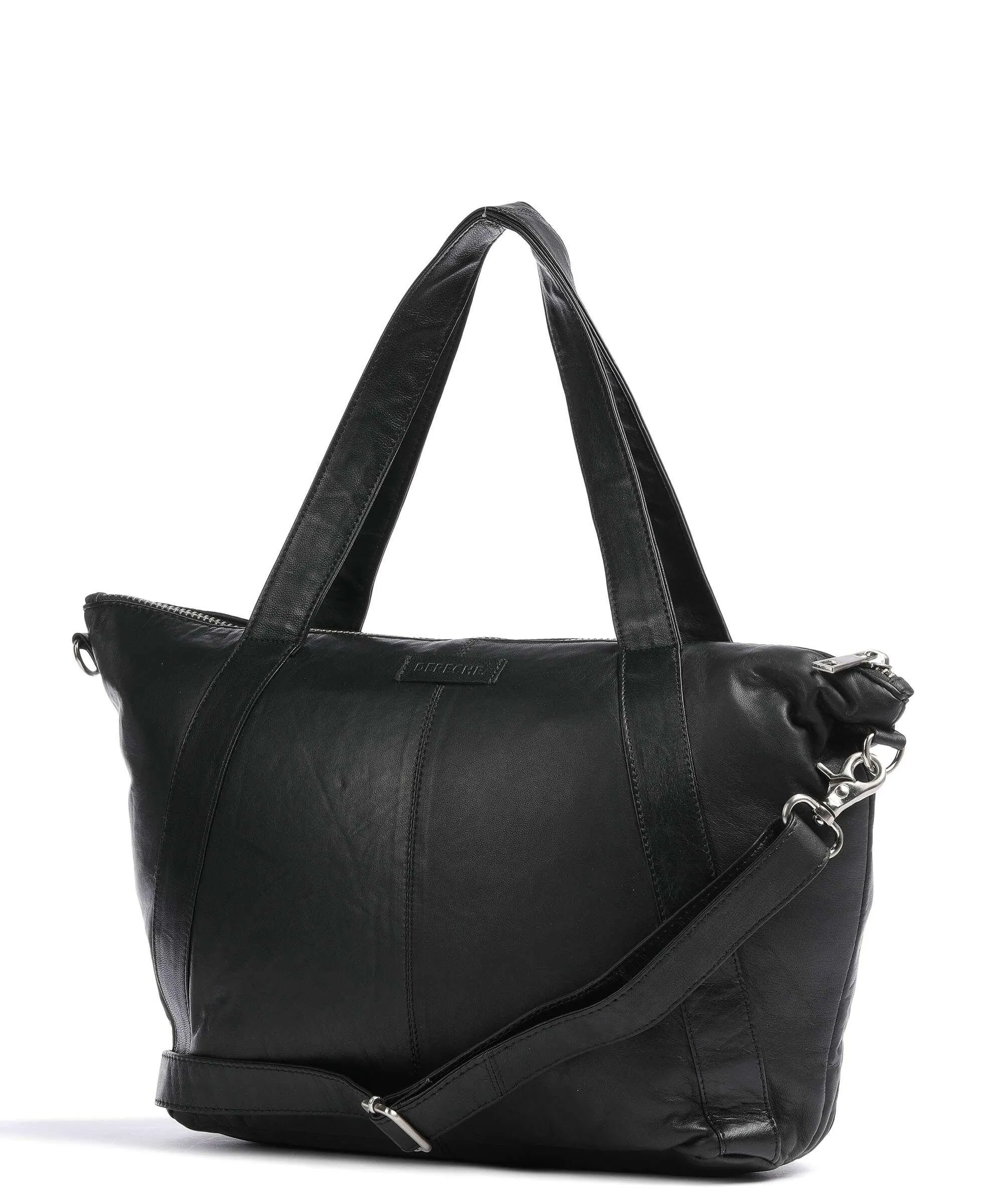  Depeche Power Field Borsa shopper pelle di pecora nero  