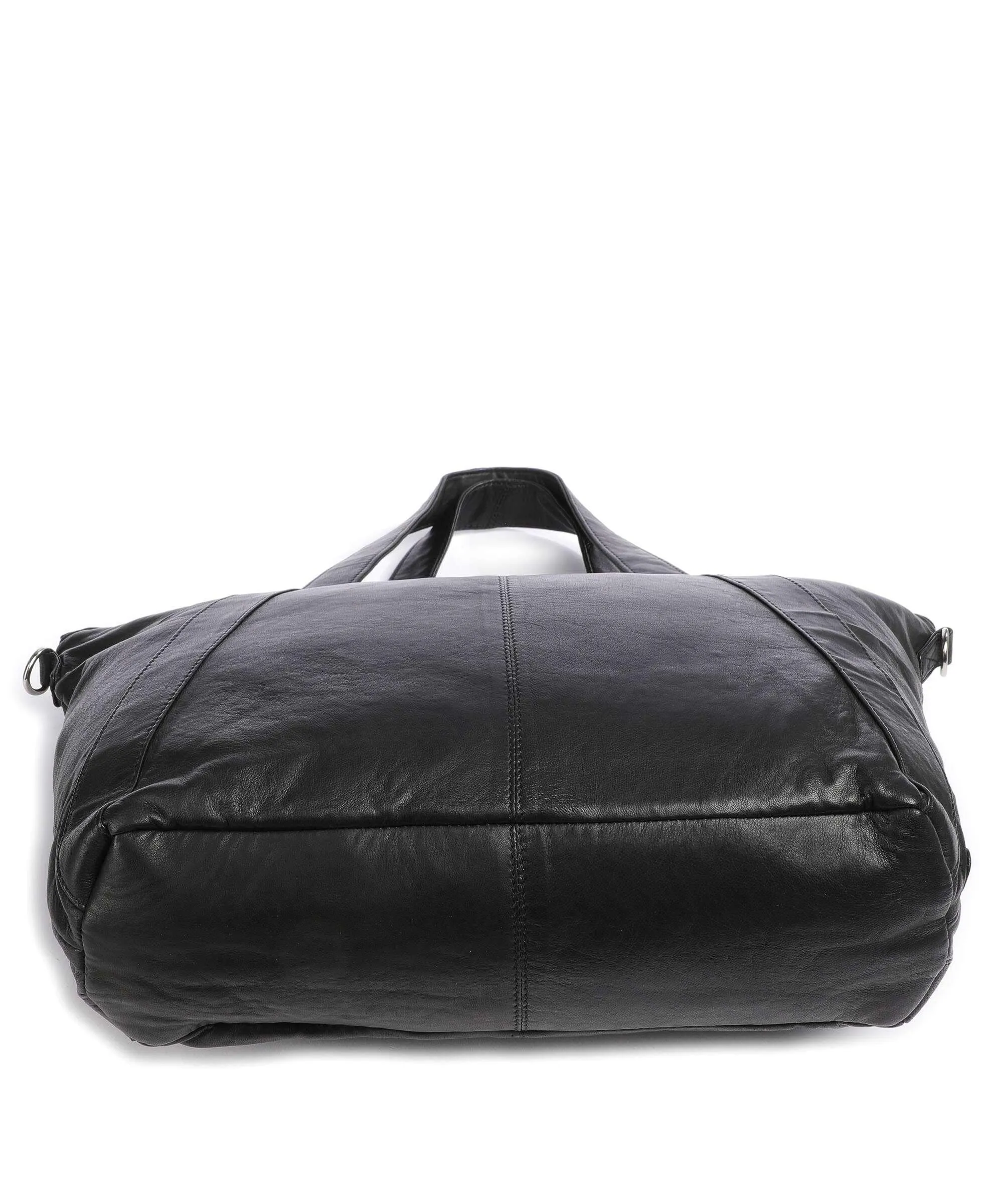  Depeche Power Field Borsa shopper pelle di pecora nero  
