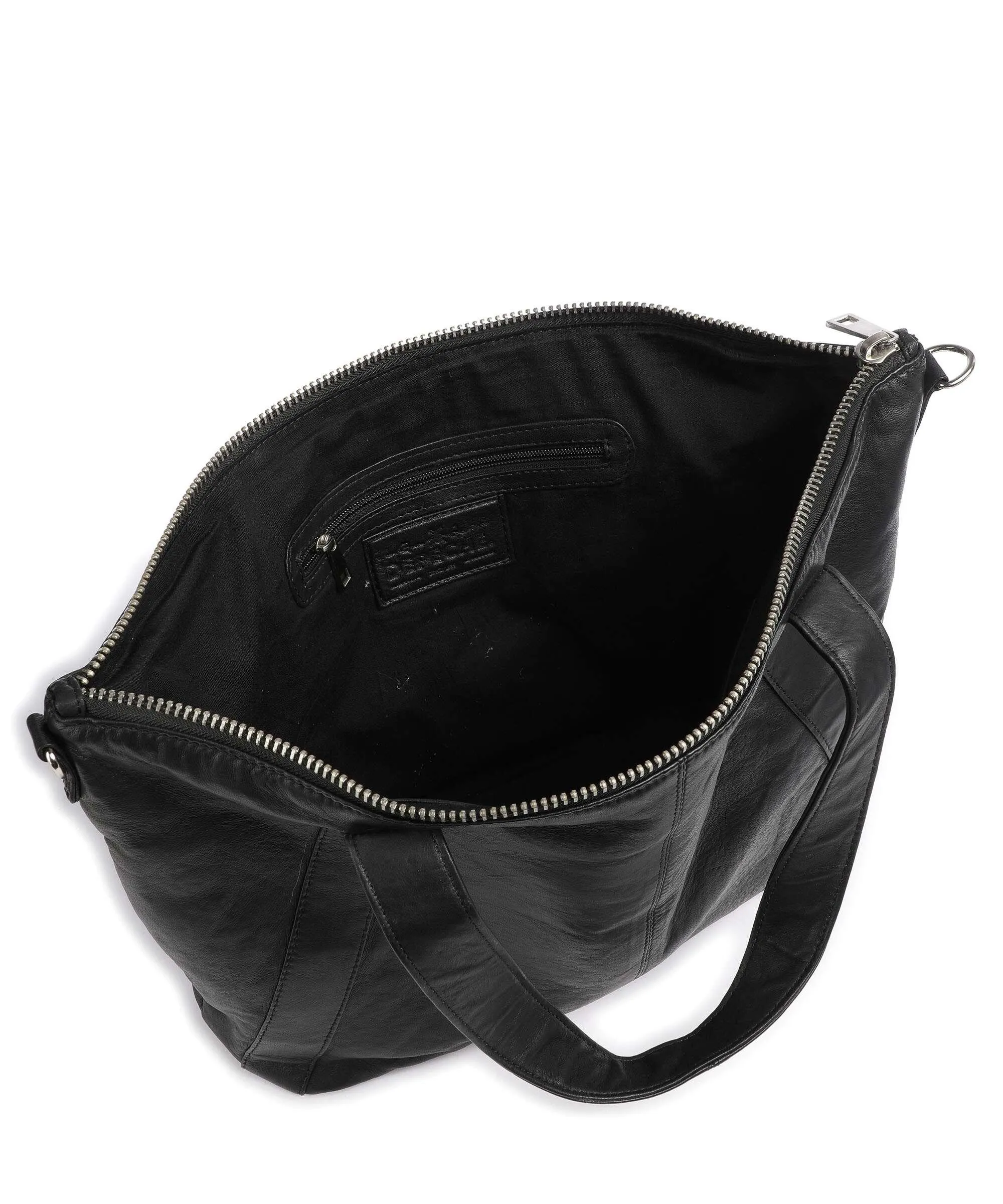  Depeche Power Field Borsa shopper pelle di pecora nero  