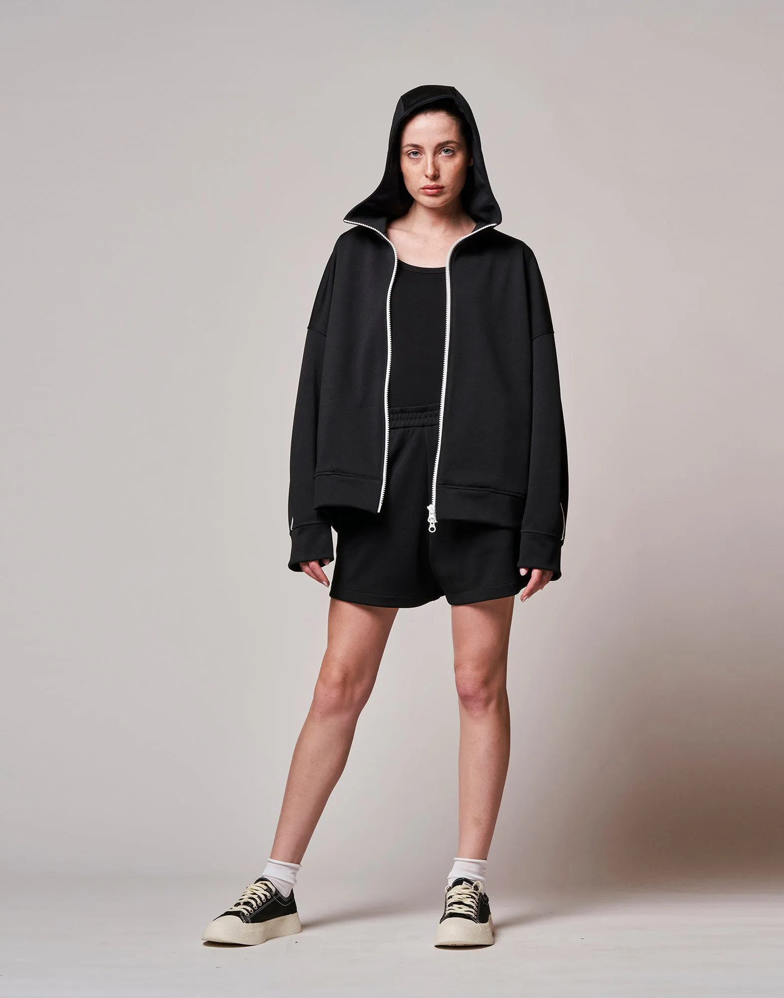 DOUUOD Felpa con Zip e Cappuccio