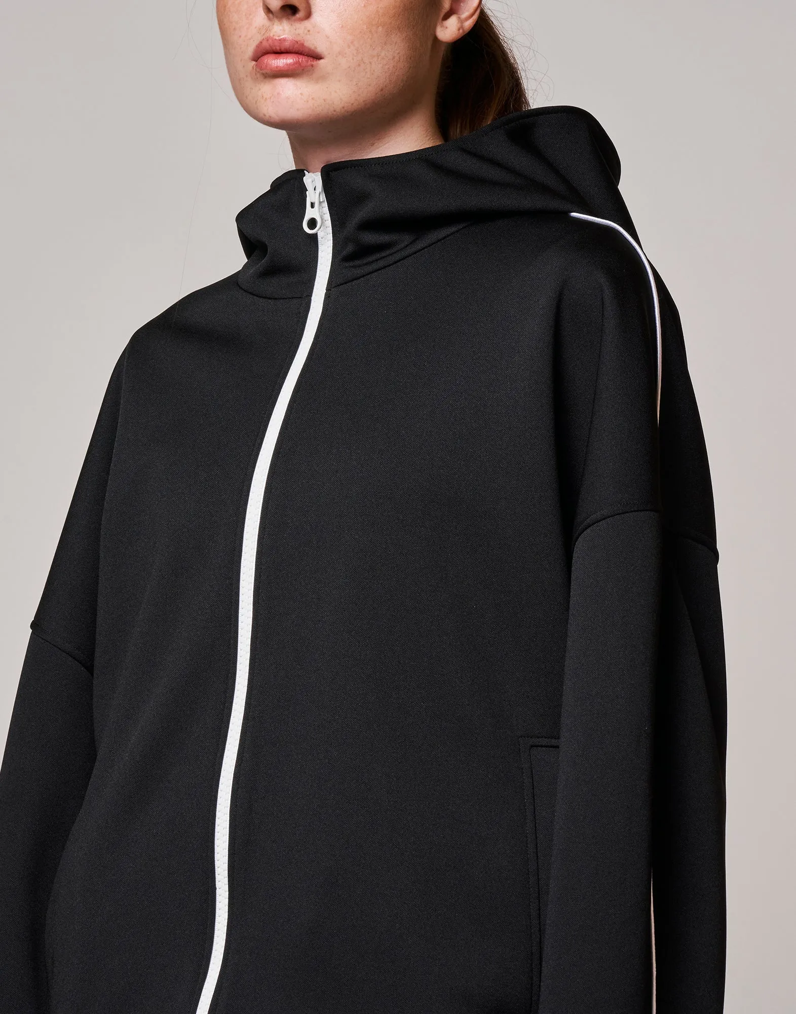 DOUUOD Felpa con Zip e Cappuccio