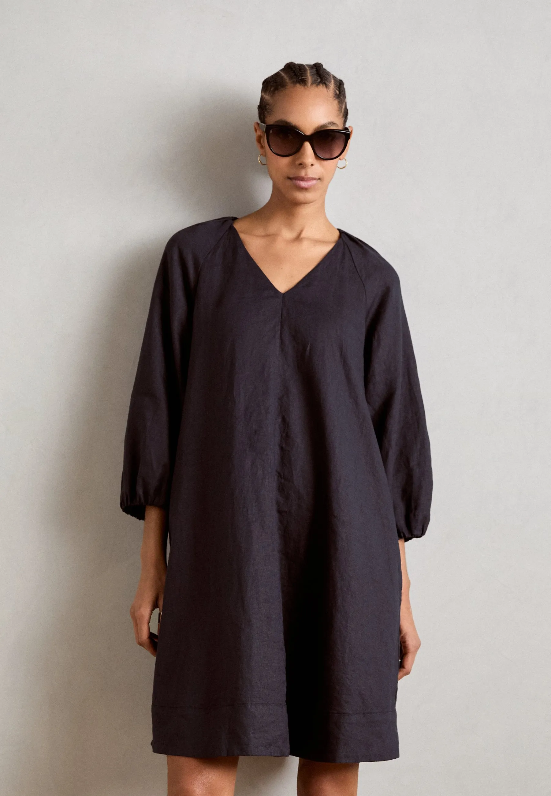 DRESS SHORT LENGTH A LINE FEMININE NECKLINE - Vestito estivo