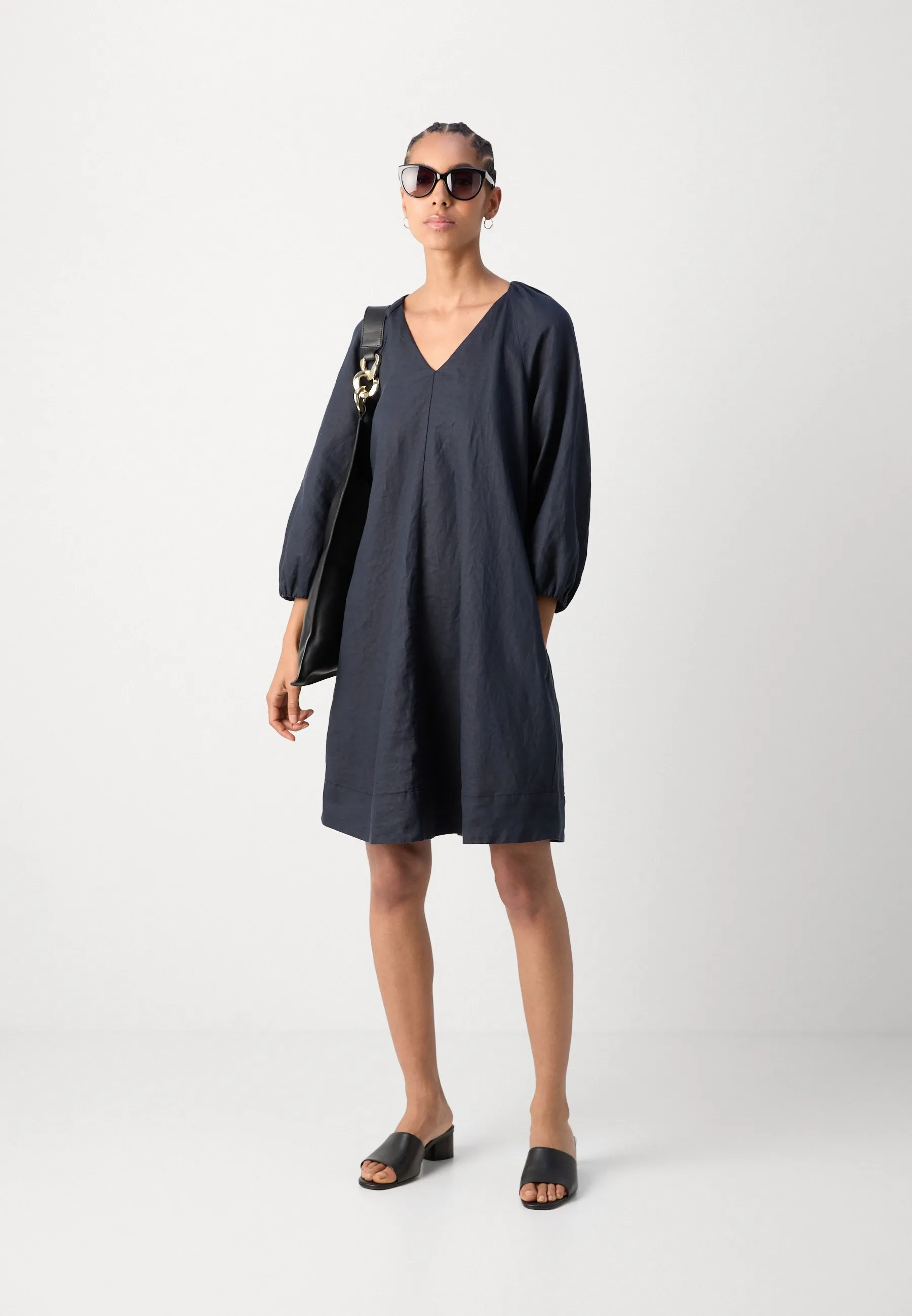 DRESS SHORT LENGTH A LINE FEMININE NECKLINE - Vestito estivo