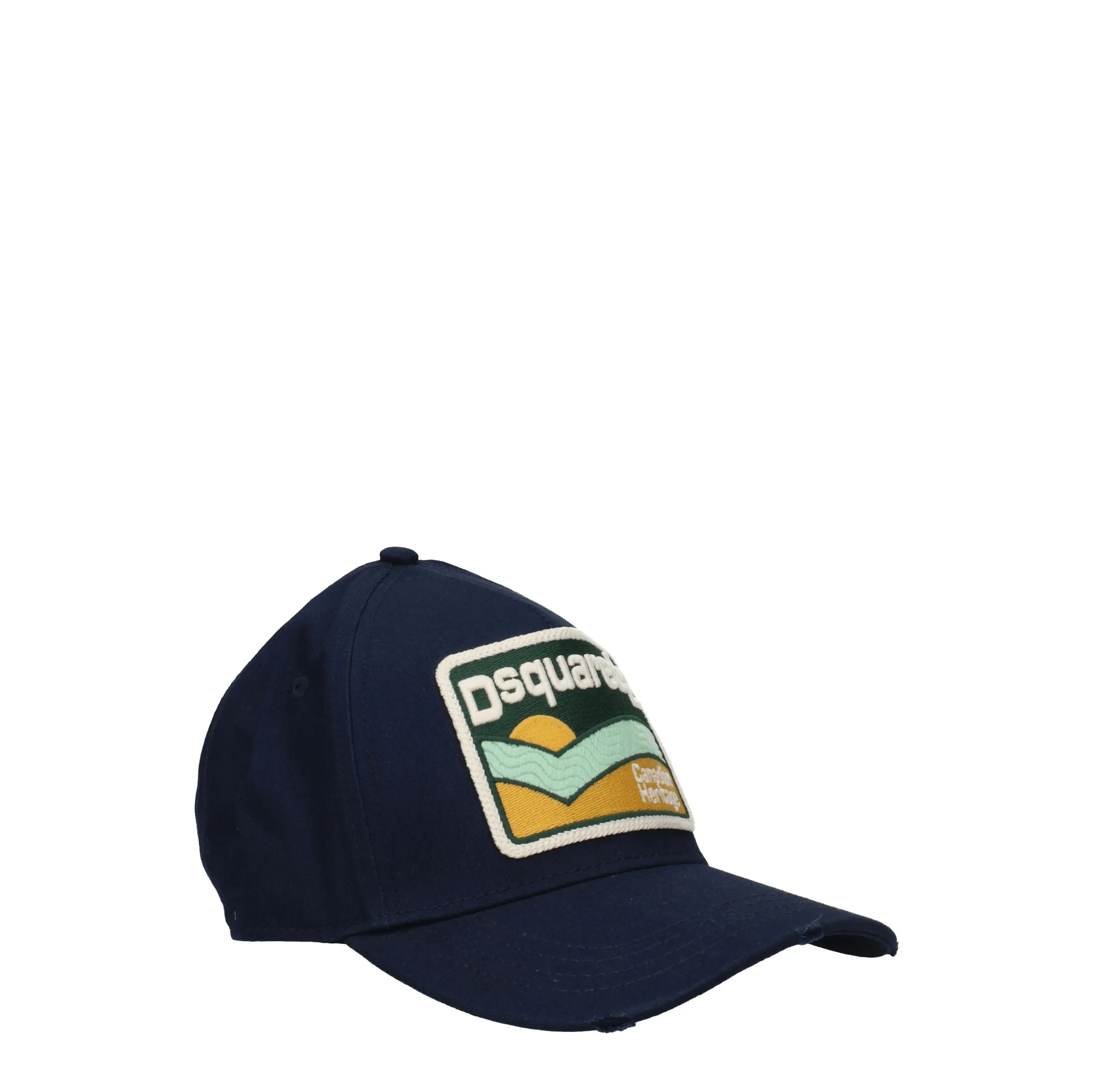 Dsquared2 Cappelli Uomo Cotone Blu