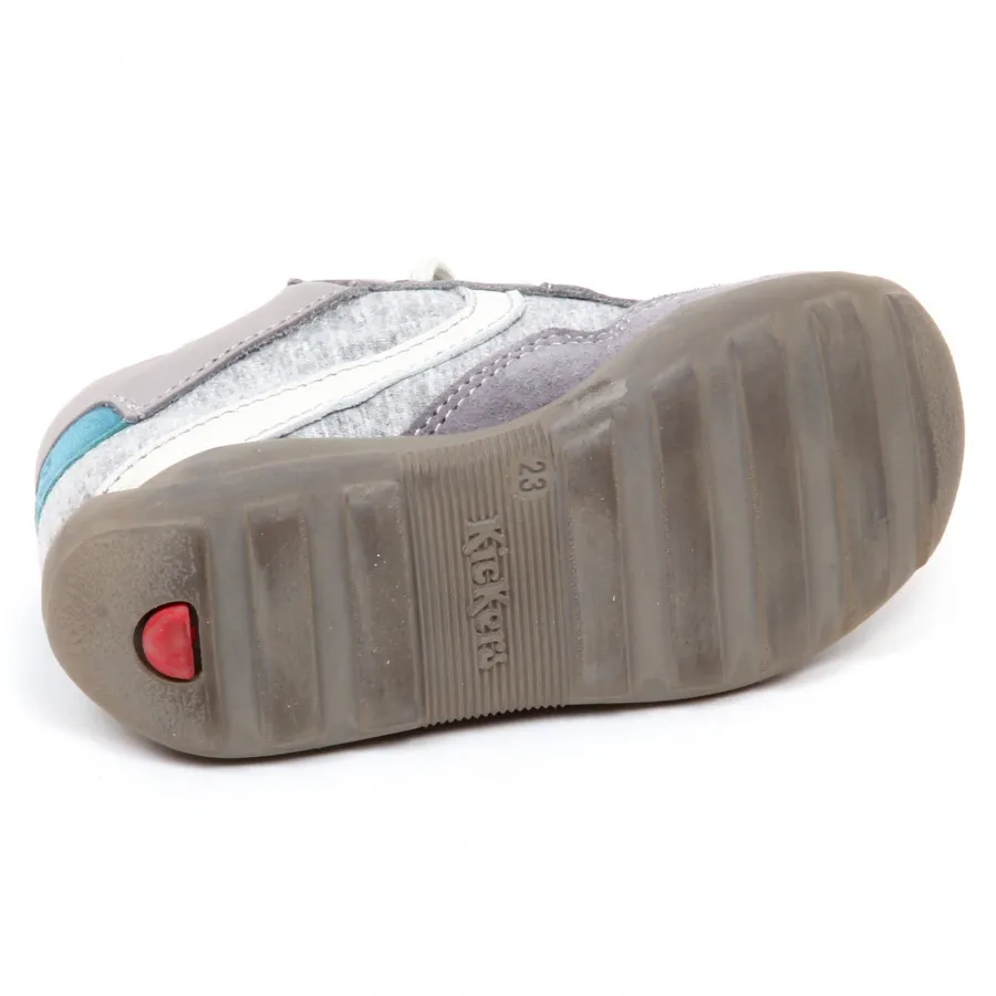 E2258 sneaker bimbo tissue KICKERS ERVE scarpe grey shoe kid baby boy