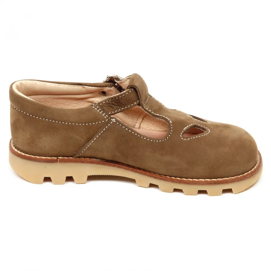 E6416 sandalo bimbo beige/green KICKERS SAND scarpe nabuk shoe baby kid boy