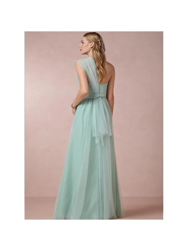 ELLIS - Abito da Cerimonia monospalla lungo in tulle