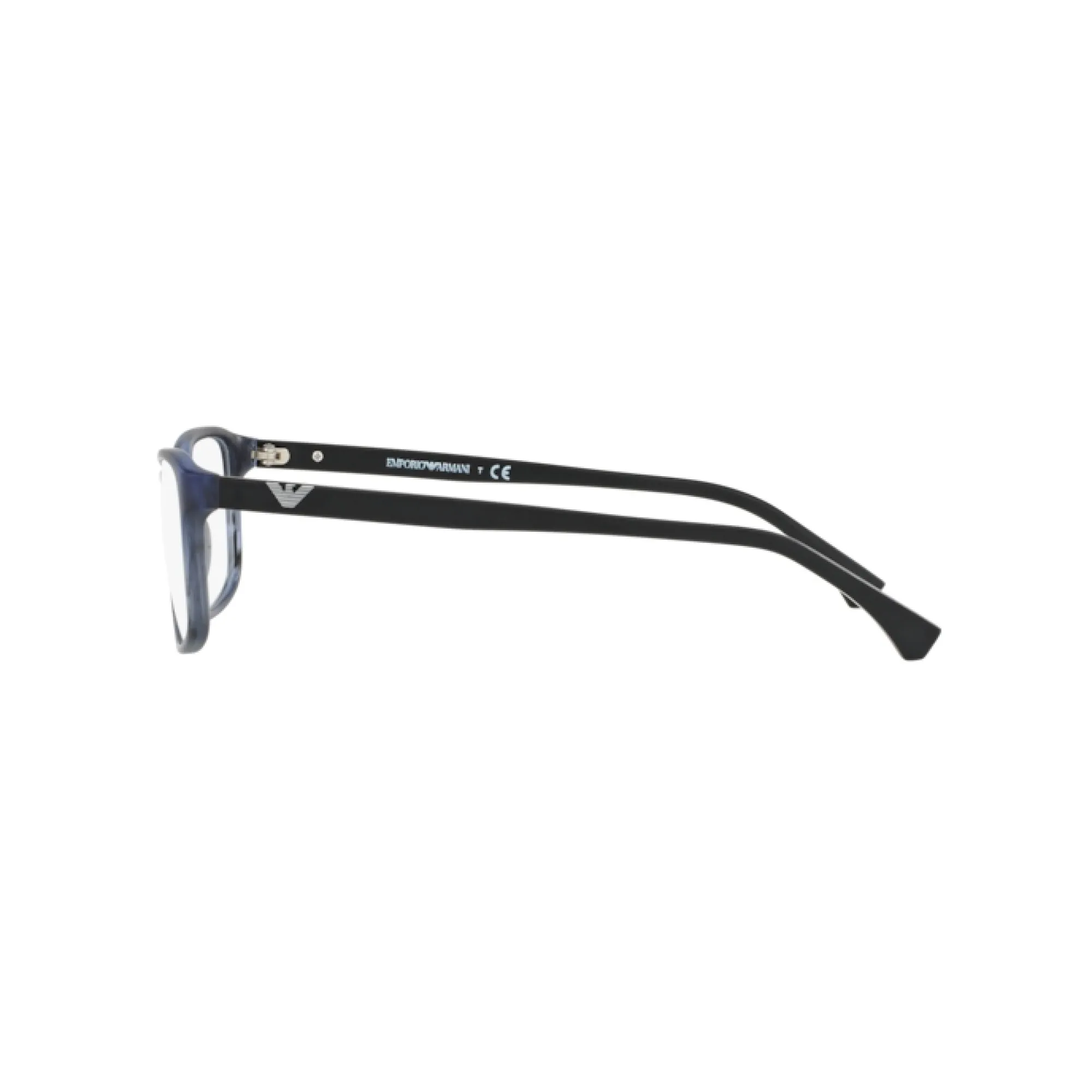   Emporio Armani EA 3098 - 5549 Blu Opaco A Strisce | Occhiale Da Vista Uomo 