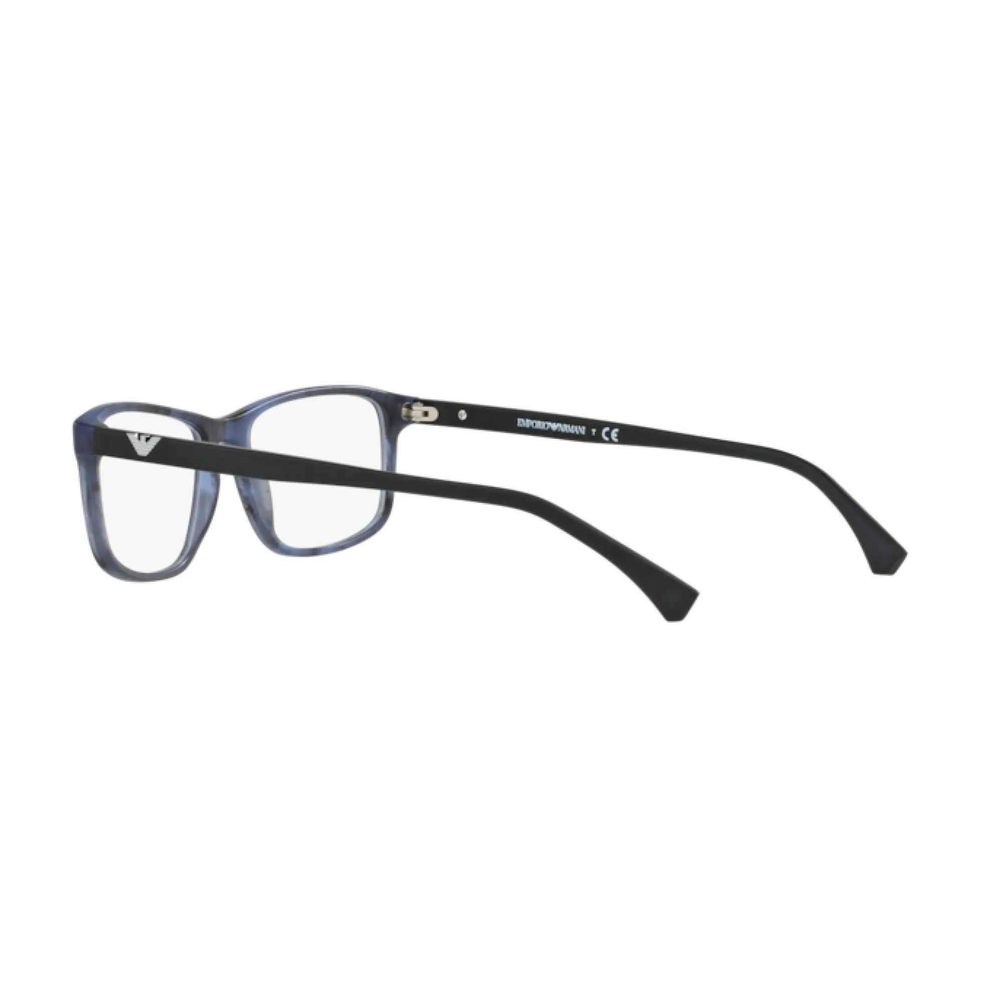   Emporio Armani EA 3098 - 5549 Blu Opaco A Strisce | Occhiale Da Vista Uomo 