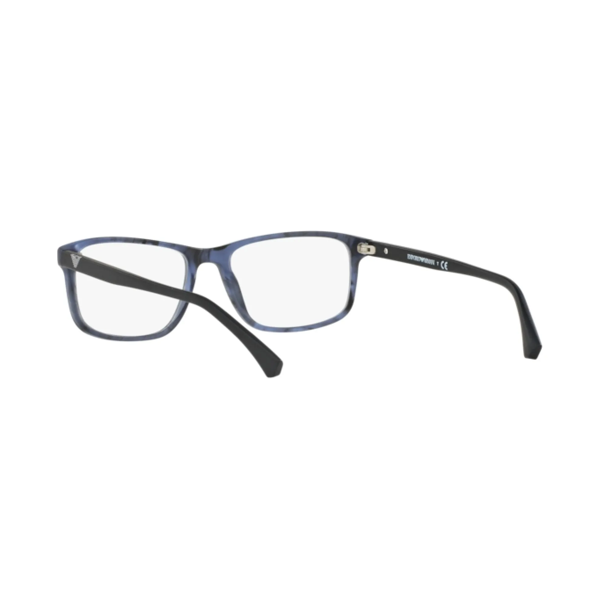   Emporio Armani EA 3098 - 5549 Blu Opaco A Strisce | Occhiale Da Vista Uomo 