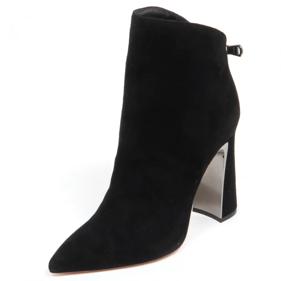 F6830 tronchetto donna black SEBASTIAN scarpe suede shoe woman narrow fit