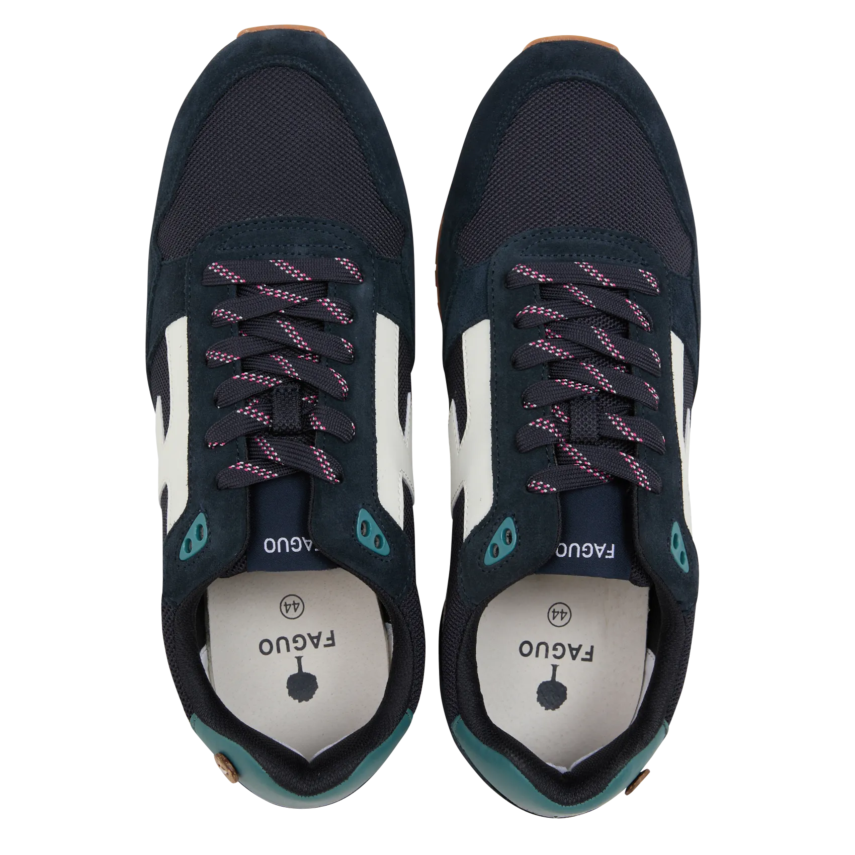  FAGUO   ELM - Sneakers basse bimateriale | Blu