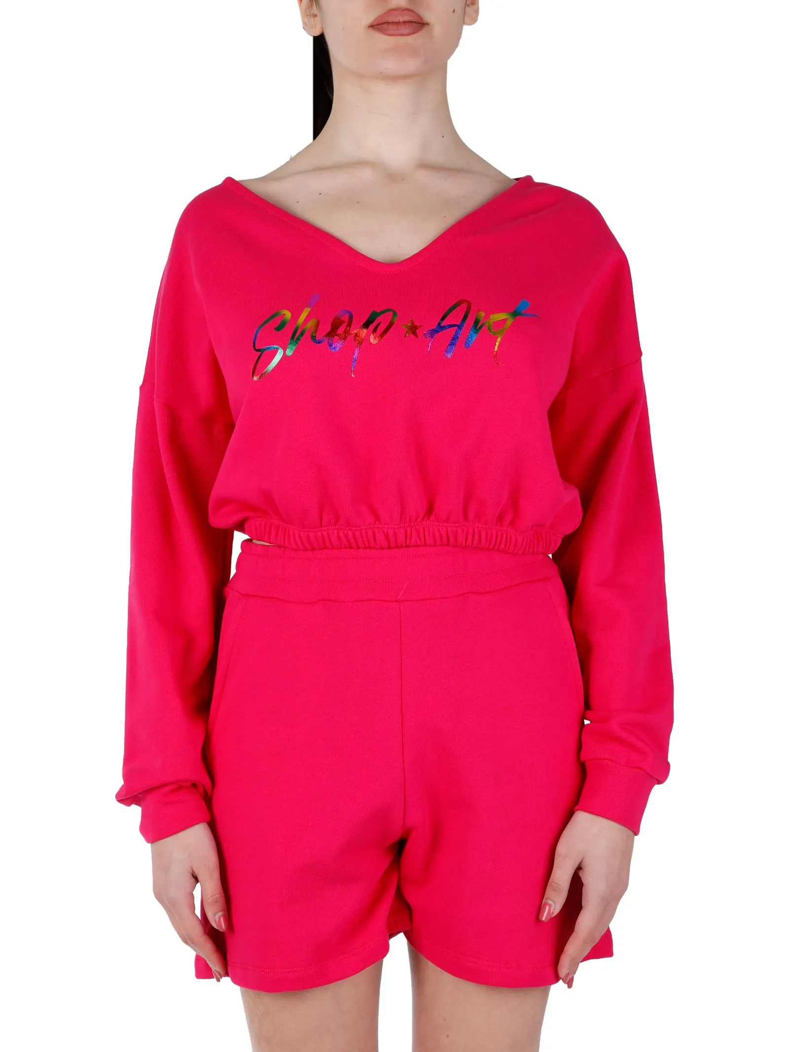 FELPA FUCSIA IN COTONE
