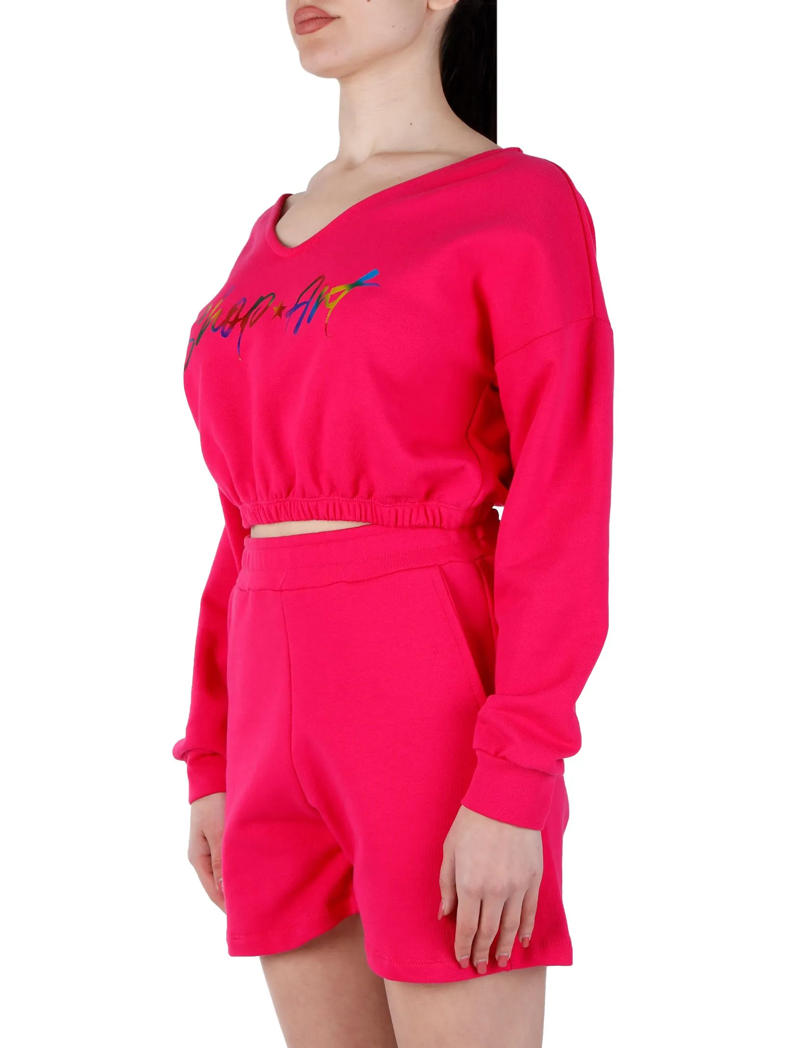 FELPA FUCSIA IN COTONE