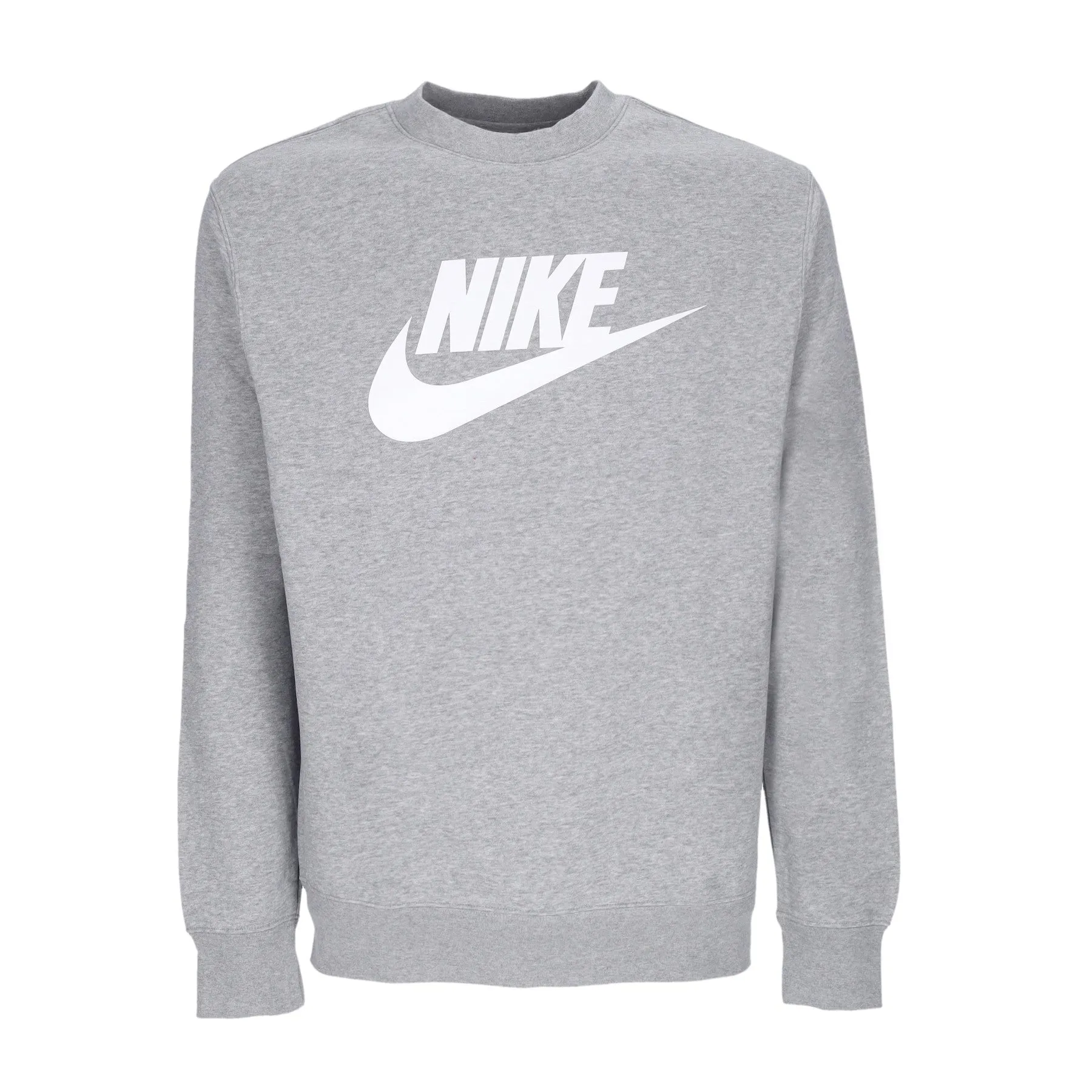 Felpa Girocollo Uomo Sportswear Club Bb Graphic Crew Dk Grey Heather