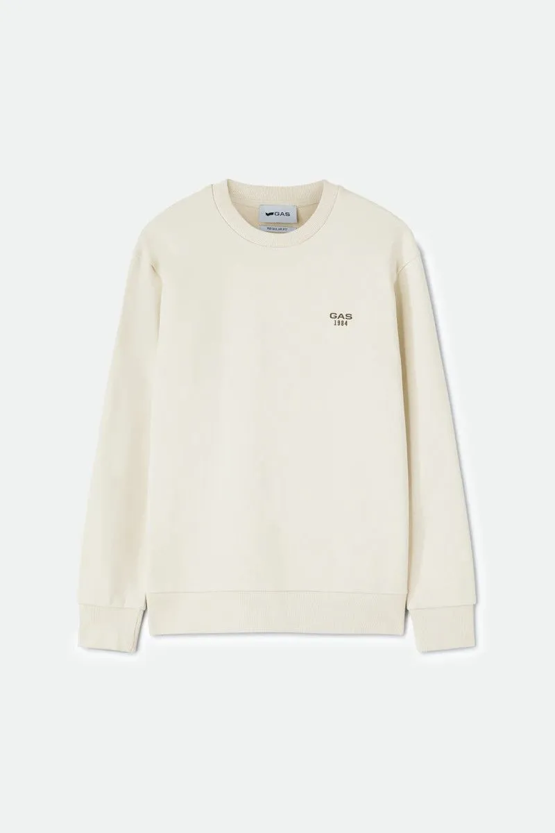 Felpa regular fit uomo Bianco